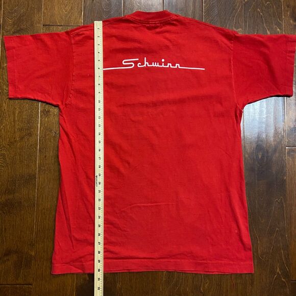 Schwinn Vintage Single Stitch Red White Cotton T-Shirt Men's Size Extra Large - Picture 8 of 8